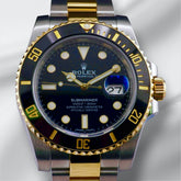Rolex Submariner 40mm 18k Yellow Gold/Steel Black Dial Men's Watch 116613LN