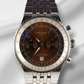 Breitling 47mm Montbrillant Legende Bronze Dial Men's Watch A23340
