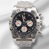 Breitling Chronomat 44mm Stainless Steel Black Dial Tachymeter AB0110