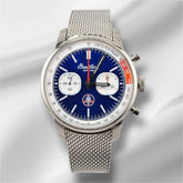 Breitling Top Time B01 41mm Stainless Steel Blue Dial Watch AB01763A1C1A1