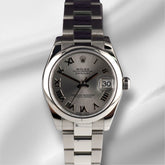 Rolex Datejust Midsize 31mm Silver Roman Dial Steel Ladies Watch 178240