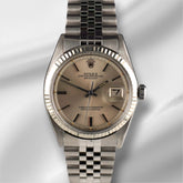Rolex 36mm Datejust Mens Stainless Steel Watch Fluted Jubilee Silver Dial 1601