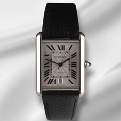 Cartier Tank Must Large 31x41mm Steel Silver Dial Mens Watch 4490/WSTA0040