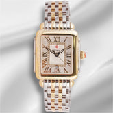 Michele 31mm Deco Madison Silver Set with Diamonds Dial Ladies Watch 0.10ct