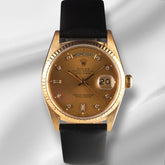 Rolex DAY-DATE 36mm 18K Yellow Gold President Diamond Dial Men's Watch 18038