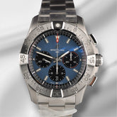 Breitling 44mm Avenger B01 Chrono 44mm Blue Dial Steel Mens Watch AB0147101C1A1