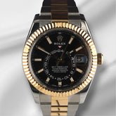 Rolex Sky-Dweller 42mm 18K Yellow Gold / Steel Black Dial Men's Watch 326933