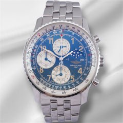 Breitling Navitimer 42mm Limited Edition Steel Blue/Silver Dial A19022