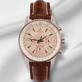 Breitling Montbrilliant 40mm Limited Steel Leather Brand Creme Dial AB0131