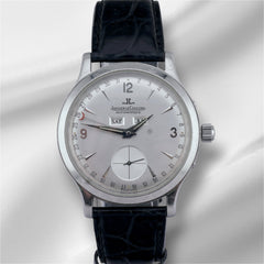 Jaeger-LeCoultre Master Control 37mm Steel Leather Band Silver Dial 140.840.872B