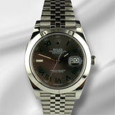 Rolex Datejust 41mm Steel Wimbledon Dial Men's Watch 126300