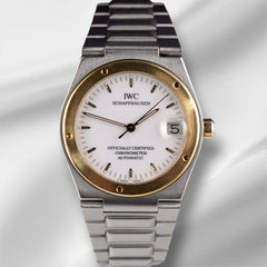 IWC Ingenieur 34mm Steel / YG White Dial Date Automatic Watch IW352103