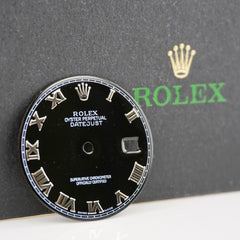 Rolex Datejust 36mm Mens Black Dial Silver Roman Oyster Jubilee 116234