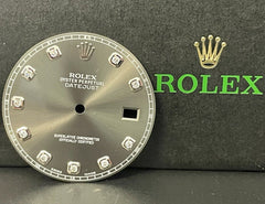 Rolex DateJust 2 II Men’s 41mm FACTORY Diamond Grey Rhodium Dial Ref: 116334