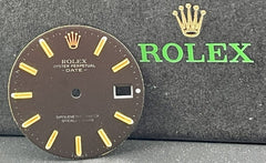 Rolex Date Men's 34mm Black Dial Gold Stick Oyster Jubilee Model 1501 15233