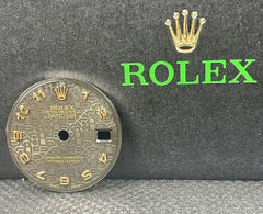 Rolex Datejust Ladies 26mm Black Dial COMPUTER Gold Arabic Markers Ref: 69173