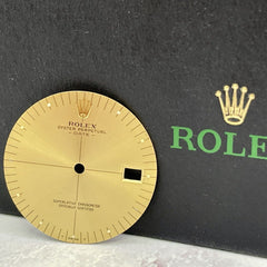 Rolex Men's Oyster Perpetual Date 34mm Gold Dial Stick Jubilee Oyster Ref: 1500