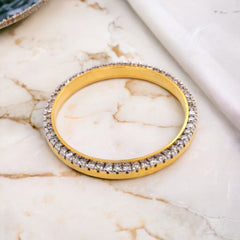 1.50 Carat PRONG Diamond Bezel Yellow Gold Plated FOR Rolex 34mm Date Oyster