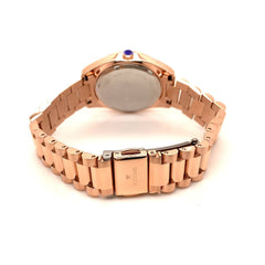 IceTime PRINCESS Rose 32mm Ladies Rose Gold Steel Watch Iced 0.10ct Diamonds