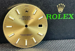 Rolex DateJust 41mm Gold Dial Gold Stick Markers Oyster Jubilee 126333 126303