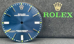 Rolex 39mm Men's Oyster Perpetual Blue Dial Stick Jubilee Ref: 114300