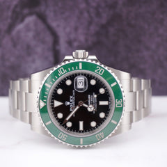 Rolex Submariner Date Starbucks 40mm Green Bezel Steel Black Dial Watch 126610LV