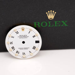 Rolex Datejust Midsize 31mm White Dial FACTORY DIAMOND ROMAN Ref 68273