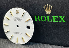 Rolex 36mm Datejust White w/ Gold Stick Two Tone Dial Reference 16233