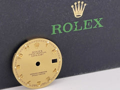 Rolex Datejust Ladies 26mm Gold Dial Gold Arabic Markers Ref: 69173 79173