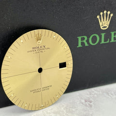 Rolex Men's Oyster Perpetual Date 34mm Gold Dial Stick Jubilee Oyster Ref: 1500