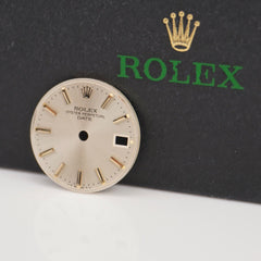 Rolex Oyster Perpetual Date Ladies 26mm Silver Dial Stick Jubilee Ref 6917