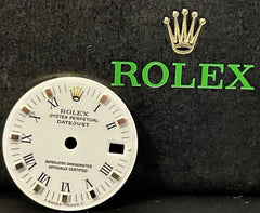 Rolex Datejust Ladies 26mm White Dial Gold Black Roman Numerals 69173