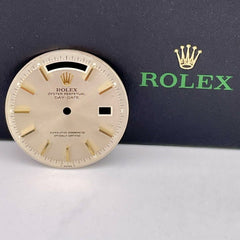 Rolex Day-Date 36mm Silver Dial 18k Gold Stick Non-Quick President Ref: 1803