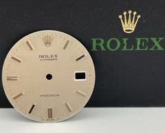 Rolex 34mm Men's Oysterdate Precision Silver Linen Dial Stick Jubilee Ref: 6694