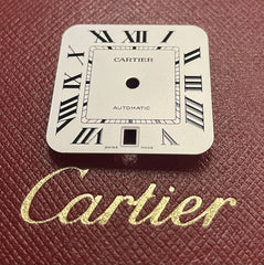 Cartier Santos White Dial Black Roman 40mm Men's Automatic Steel Ref: WSSA0018