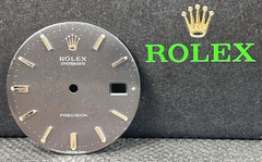 Rolex Oysterate Men's 34mm Blue Linen Dial Silver Stick Oyster Jubilee Ref 6694