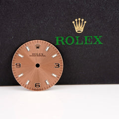 Rolex Oyster Perpetual Ladies 31mm Arabic Pink Dial Jubilee Steel Model 77080