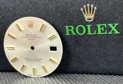 Rolex Date Mens 34mm Two Tone Gold Stick Dial Oyster Jubilee Ref 1500 1503 15000