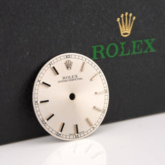 Rolex Oyster Perpetual No-Date 31mm Silver Dial Silver Stick Jubilee Ref: 77080