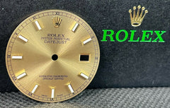 Rolex Mens Datejust 36mm Gold Dial Stick Oyster Jubilee Model: 116233 116203