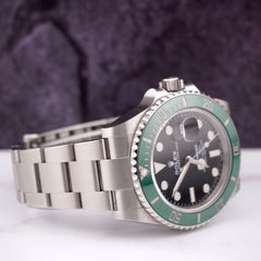 Rolex Submariner Date Starbucks 40mm Green Bezel Steel Black Dial Watch 126610LV