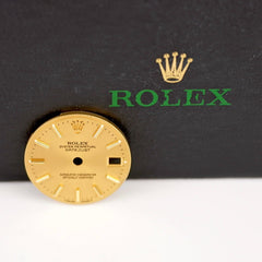 Rolex Datejust Ladies 26mm Champagne Gold Stick Dial Oyster Jubilee 6917 69173