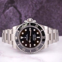 Rolex Submariner 40mm Ceramic Stainless Steel Oyster Black Dial Men Watch 114060