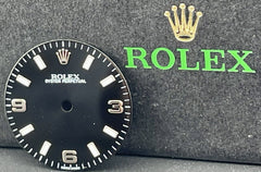 Rolex Oyster Perpetual 31mm Midsize Black Dial Silver White Arabic Numeral 77080