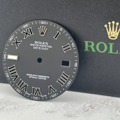 Rolex DateJust 2 41mm Men’s Black Roman Numeral Matte Black Dial 116334 116300