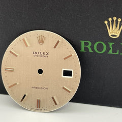 Rolex 34mm Men's Oysterdate Precision Silver Linen Dial Stick Jubilee Ref: 6694