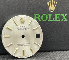 Rolex Datejust Midsize 31mm Silver Tapestry Dial Gold Stick Oyster Jubilee 68273