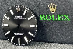 Rolex 39mm Men's Oyster Perpetual Black Dial Stick Jubilee Ref: 114300