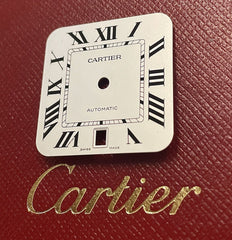 Cartier Santos White Dial Black Roman 40mm Men's Automatic Steel Ref: WSSA0018