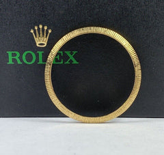 Rolex Date 31mm 18k Yellow Gold BARK FINISH Bezel 3.0 Grams Ref: 6629 6827